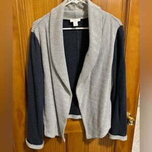 Loft size large short sweatshirt jacket